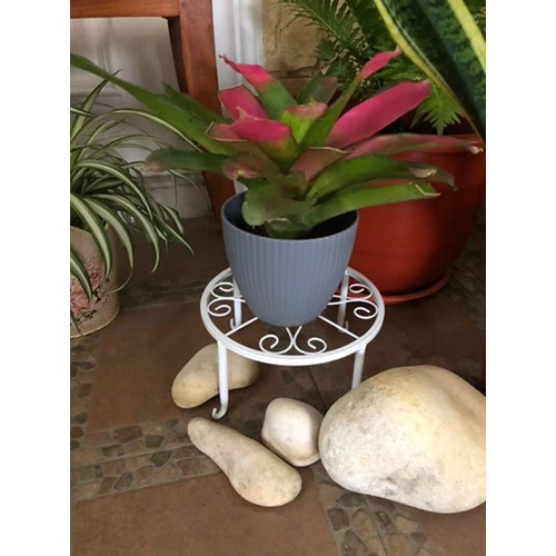 Plant Stand Floor Flower Pot Rack Round Round Iron Home Garden Indoor Balcony Decor