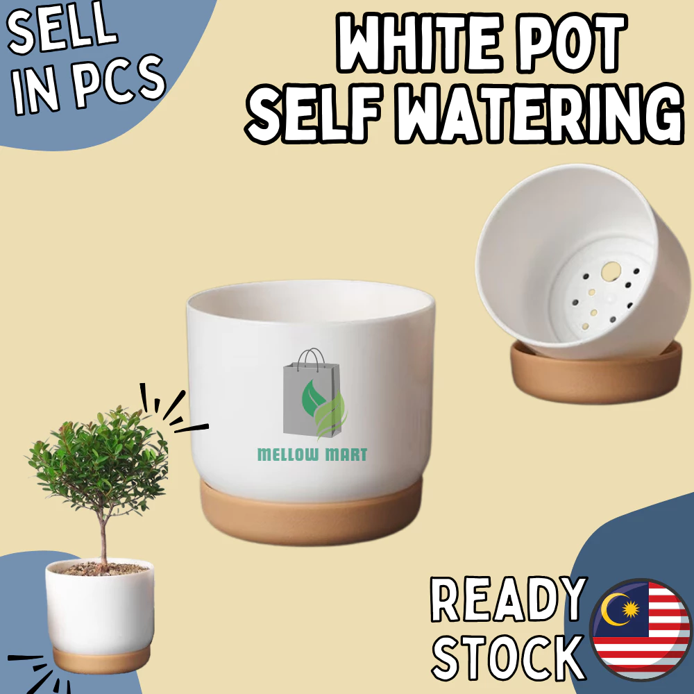 MELLOWMART Nordic Style Self Watering Pot Hydroponic Pot Succulent