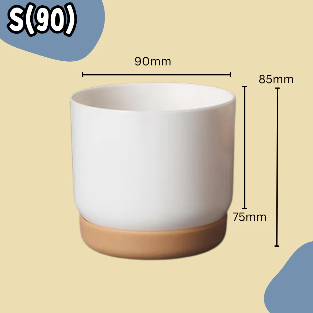 MELLOWMART Nordic Style Self Watering Pot Hydroponic Pot Succulent