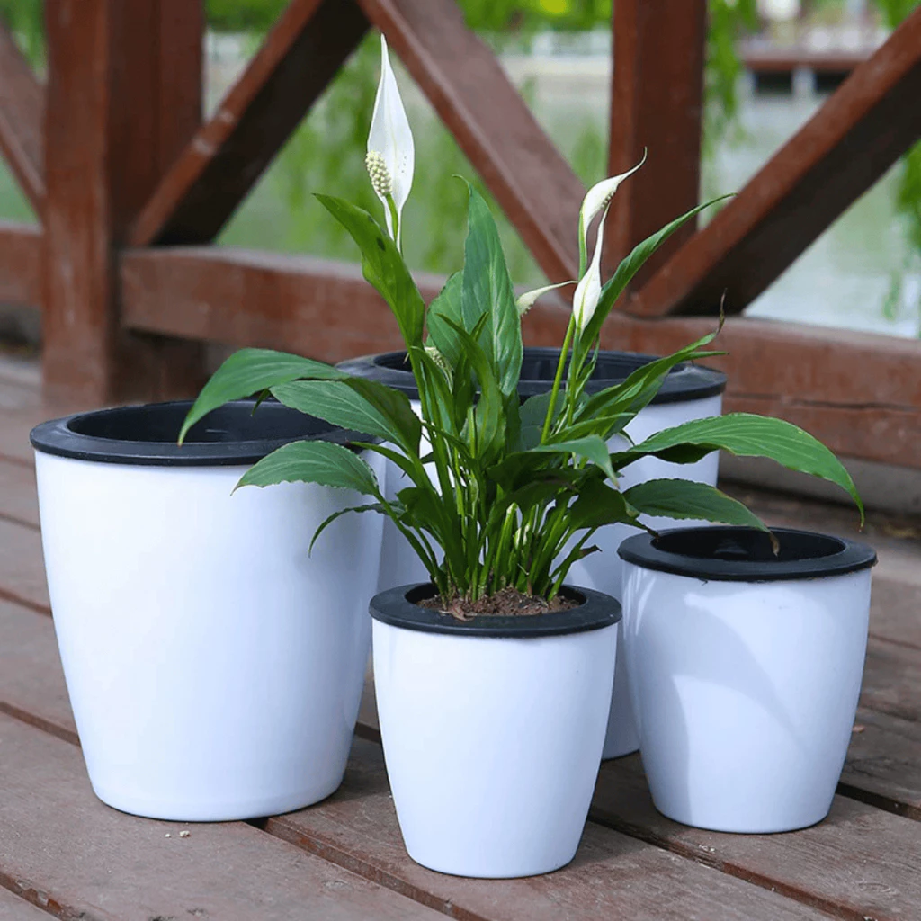HAPPY LANDSCAPE Lazy Pot Self Watering Pot Hydroponic Pot