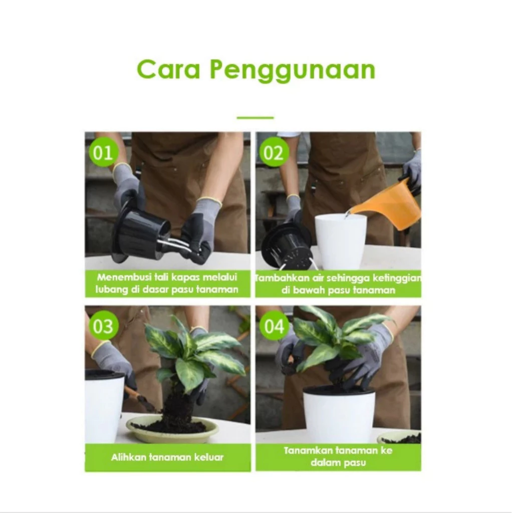 HAPPY LANDSCAPE Lazy Pot Self Watering Pot Hydroponic Pot