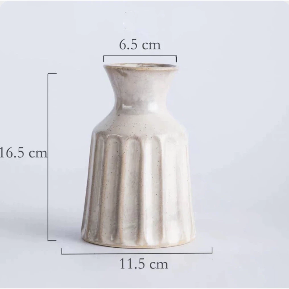 HWHOME White Ceramic Vase Modern Home Decor,Matte Pampas Flower Vases,Farmhouse Decor Living Room Decor